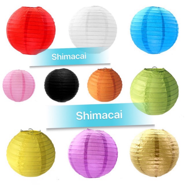 Combo 100 cái lồng đèn 25cm