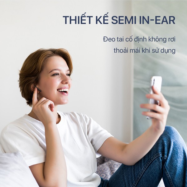 Tai Nghe Không Dây ACOME Airdots T2 Bluetooth 5.0 Chống Nước IPX4, Play time 18h