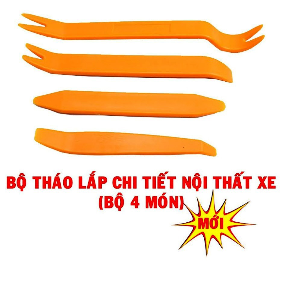 [FREE SHIP] Bộ dụng cụ tháo lắp nội thất xe ô tô 4 món