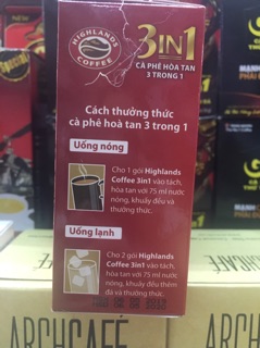 Cà phê highland 3 in 1