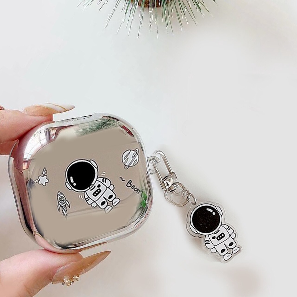 Vỏ Bảo Vệ Hộp Sạc Tai Nghe Samsung Galaxy buds 2 / buds live / buds PRO Chống Sốc Hình Phi Hành Gia Hoạt Họa Ốp