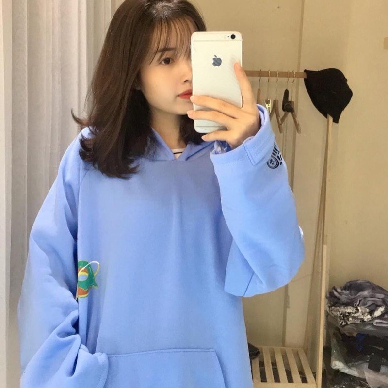 Áo hoodie donut xanh