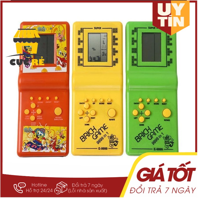 Máy chơi game cầm tay xếp hình - Đồ chơi xếp hình Brick Game (Hàng mới) (đơn hàng từ 99K FREESHIP)