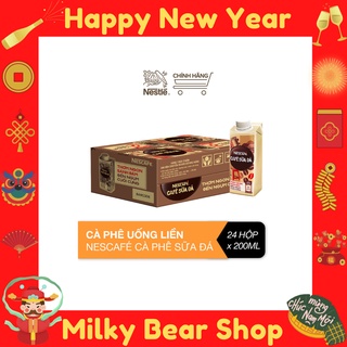 (1 THÙNG 24 HỘP) NESCAFE SỮA ĐÁ DẠNG NƯỚC PHA SẴN 200ML