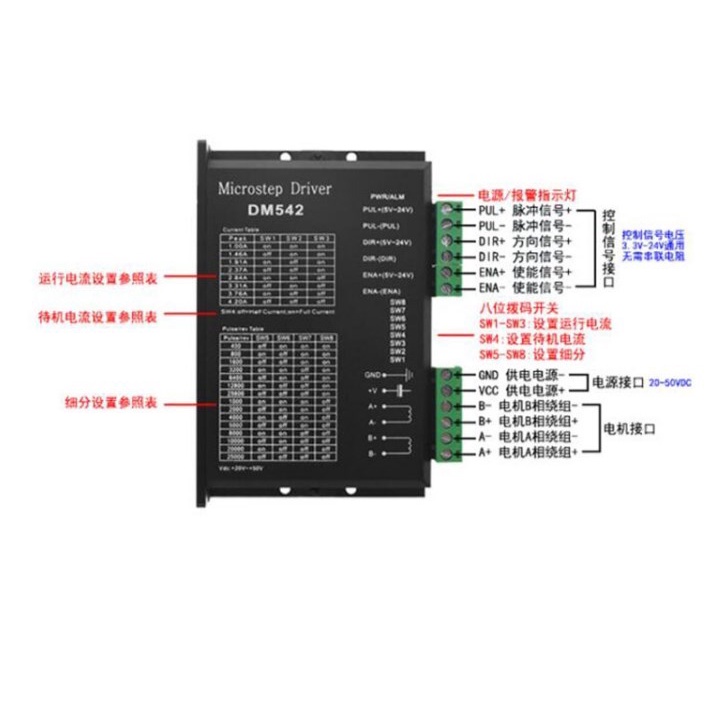 Động Cơ Bước TB6600 DM556 DM542 2 Pha 5.6A Cho 57 86 NEMA23 NEMA34