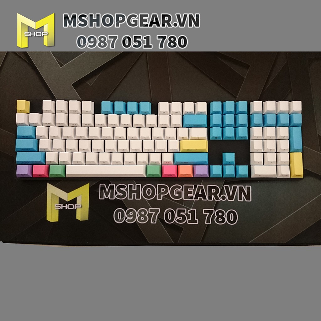 Set keycap Chalk  thick PBT ninja cherry profile 117 keys