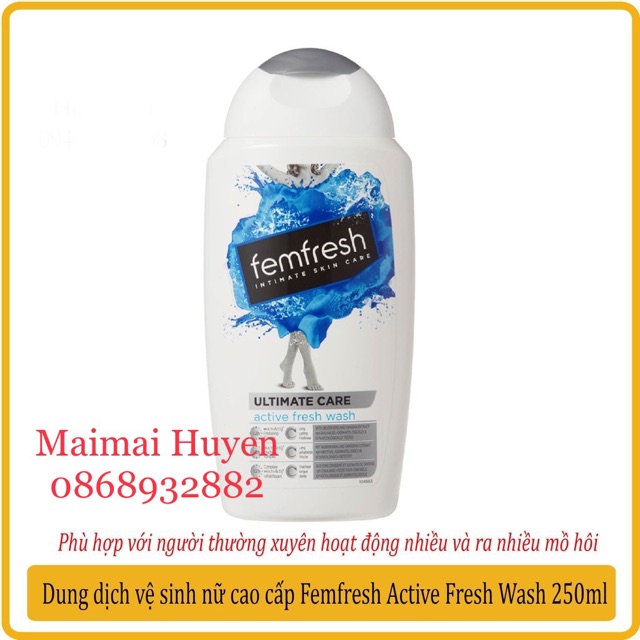 (CHUẨN UK) Dung Dịch Vệ Sinh Phụ Nữ Cao Cấp Femfresh UK 250ml