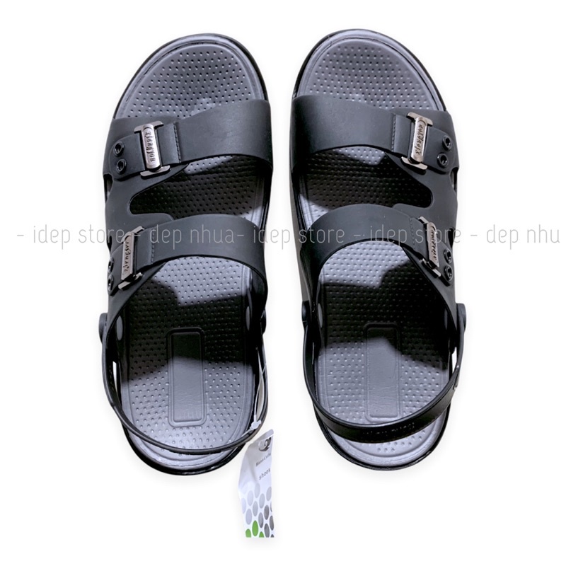 Giày sandal, Dép xăng đan nam 2 quai cao cấp đi mưa siêu nhẹ iDEP- GL037