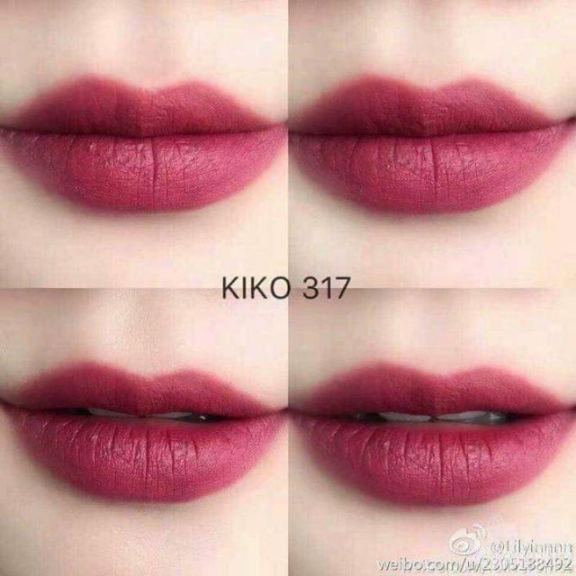 Son Kiko mate 317 màu rượu vang