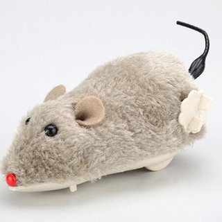 😘[BÁN LẺ GIÁ SỈ]Đồ chơi chuột nhồi bông lên dây cót cho thú cưng