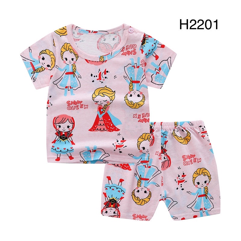 Bộ quần áo cho bé mùa hè 100% chất cotton