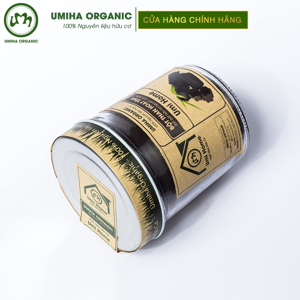 Bột Than Hoạt Tính làm trắng răng hữu cơ UMIHA nguyên chất | Activated Carbon Flour 100% Organic 125G