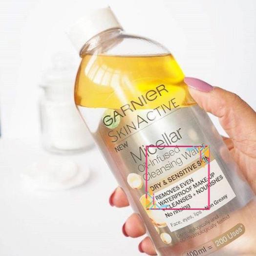 Nước Tẩy Trang Garnier Micellar Vàng Dầu Pháp (400ml) tẩy trang sạch sâu, hiệu quả - 2016 Skincare