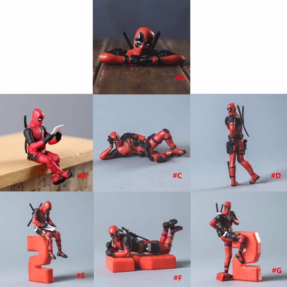 Mô Hình Nhân Vật Deadpool Hoạt Hình Siêu Anh Hùng Marvel Trang Trí Bàn Làm Việc