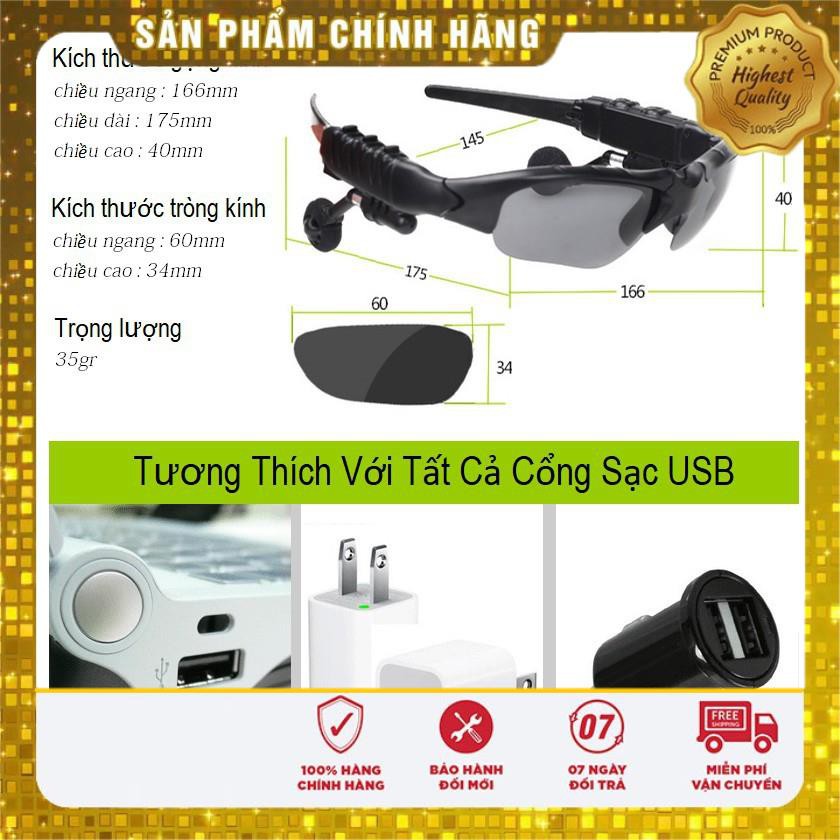 Mắt Kính Thông Minh Bluetooth 4.0 Smart Glass (phù hợp cho Nam & Nữ)