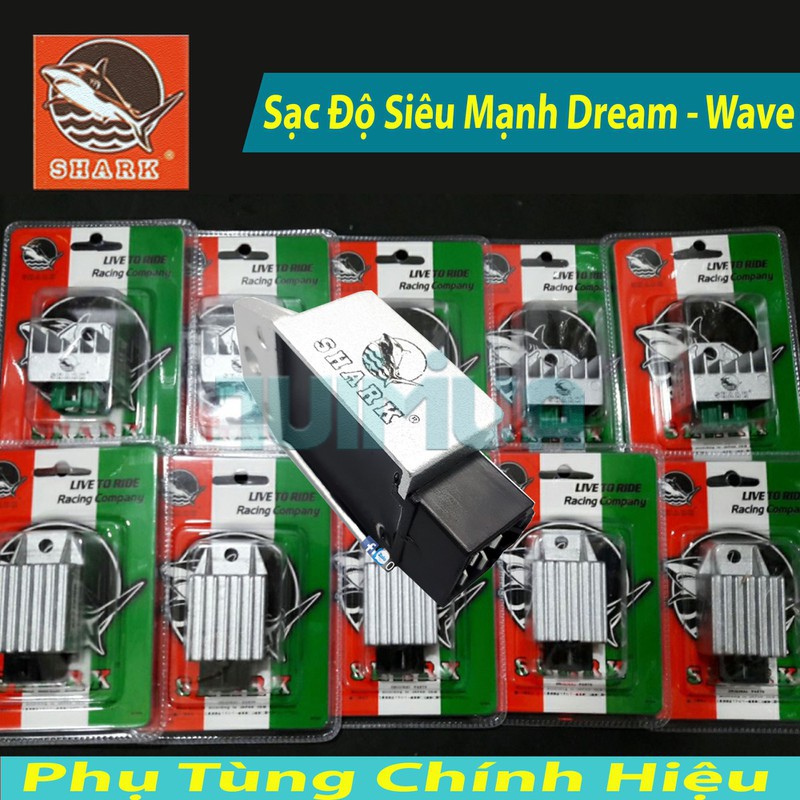 Sạc Độ Gấp 2 Lần Sạc Zin xe Wave 100cc, Dr SHARK Malaysia