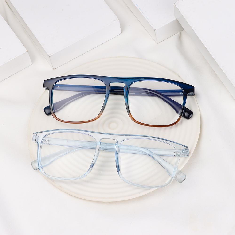 Mắt Kính Chống Ánh Sáng Xanh Hình Vuông Phong Cách Vintage Dành Cho Nam Nữ