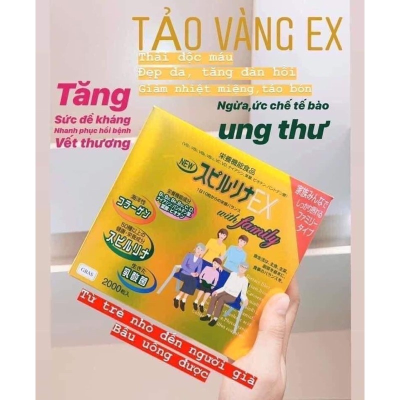 Tảo vàng EX 1000 viên nội địa Nhật Bản