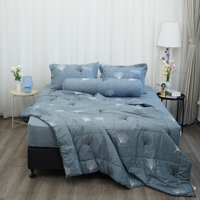 [Mã LIFEM1 giảm 50k đơn 99k] Bộ ga giường Everon Lite ELM 2 chất vải microfiber (4 món, không bao gồm chăn)