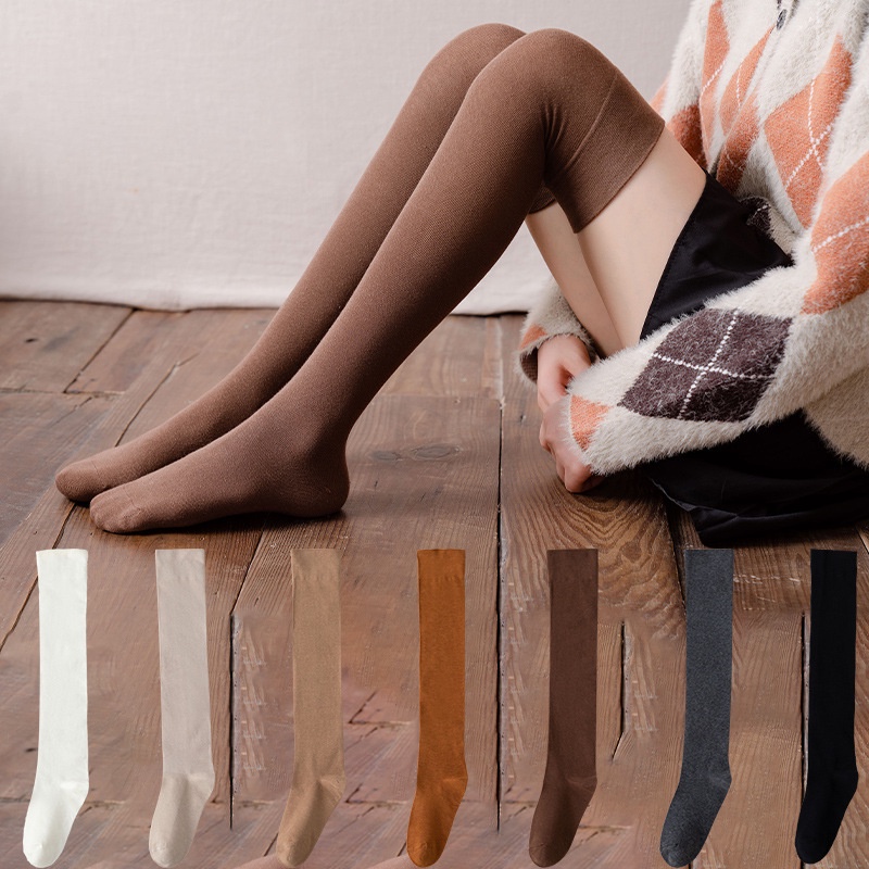 Đôi tất cotton FHYL dài trên gối giữ ấm gợi cảm cho nữ