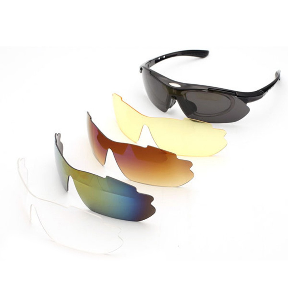 AIELBRO Bộ Kính 5 IN 1 Kính mát thể thao Kính đi xe đạp thành phố Kính thời trang | BigBuy360 - bigbuy360.vn