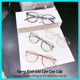 Mắt kính giả cận cao cấp gọng dẻo dành cho cả nam và nữ GD209 - Gọng kính cận không độ Hàn Quốc - Tặng kèm túi đựng kính