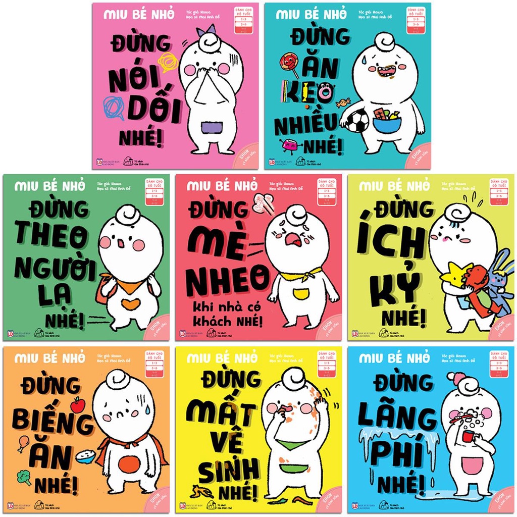 Sách - Ehon Kĩ Năng Sống - Miu Bé Nhỏ (Dành cho bé từ 3-6 tuổi) Phần 2 - Lẻ tùy chọn (Thanh Hà Books)