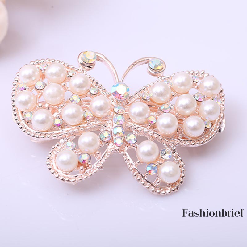 Kẹp tóc hình nơ đính đá phong cách Hàn Quốc cho nữ