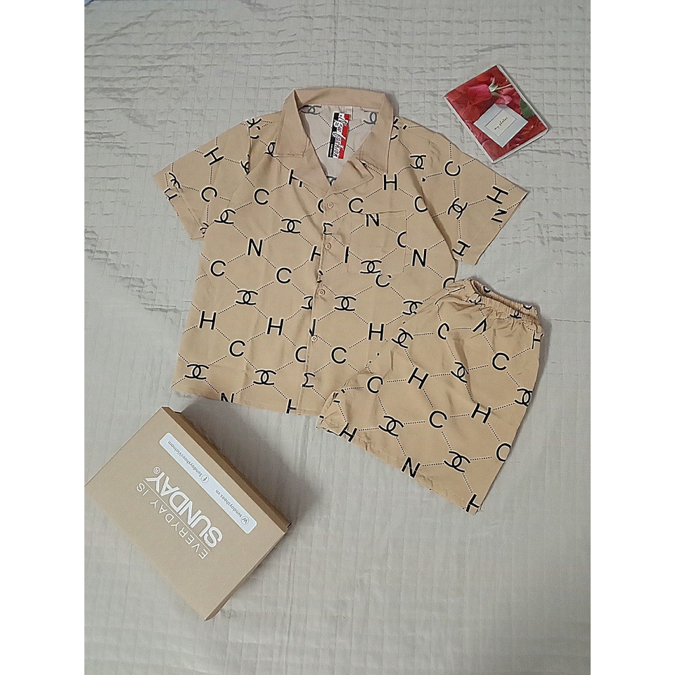 Đồ bộ nữ pijama đồ mặc nhà tay ngắn quần ngắn vải lụa mềm mịn mặc mát không nhăn-DBN01