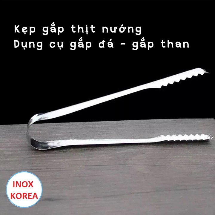 KẸP GẮP THỊT NƯỚNG 29CM INOX HÀN QUỐC