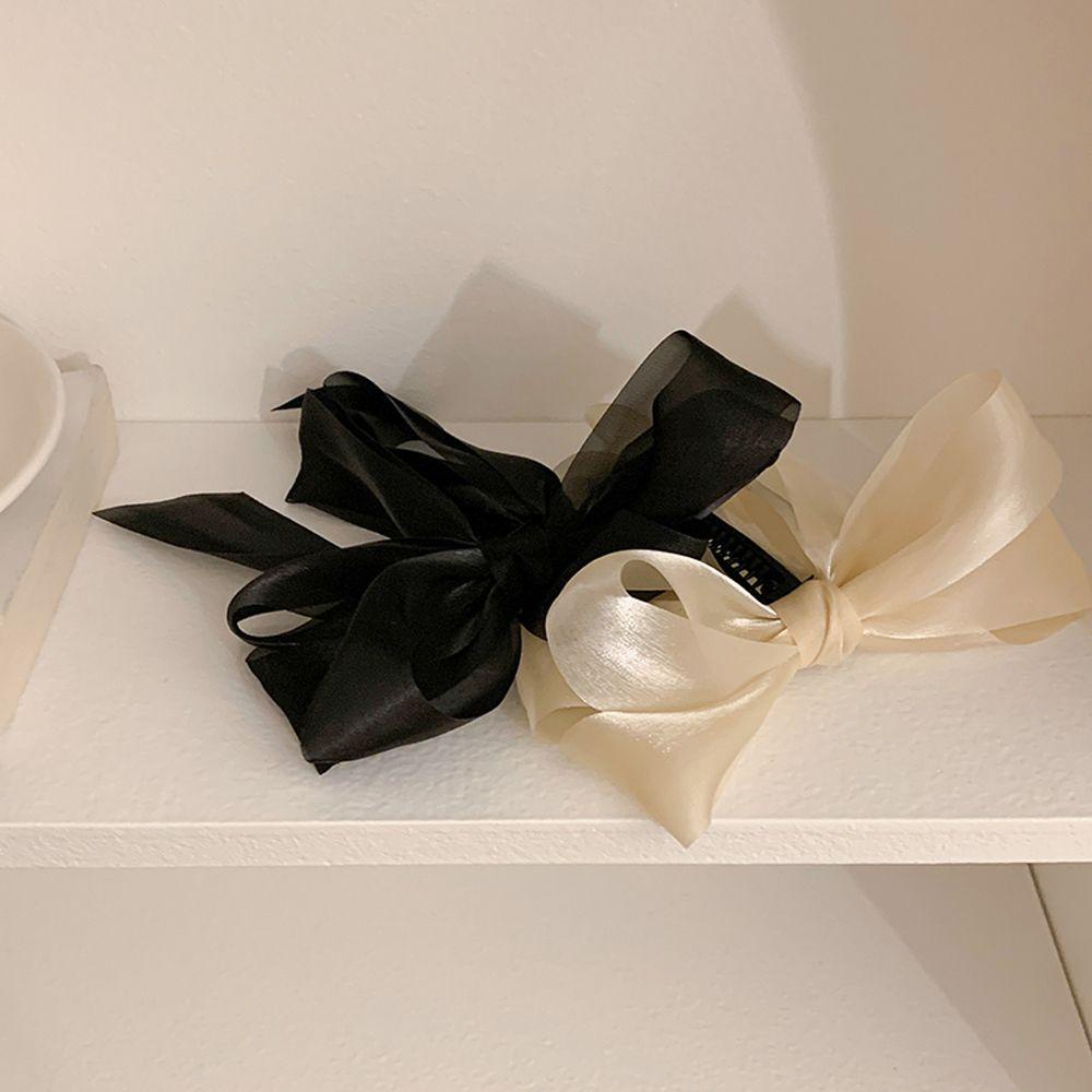 Kẹp Tóc Ruy Băng Resin Hình Nơ Thời Trang Retro Cho Nữ