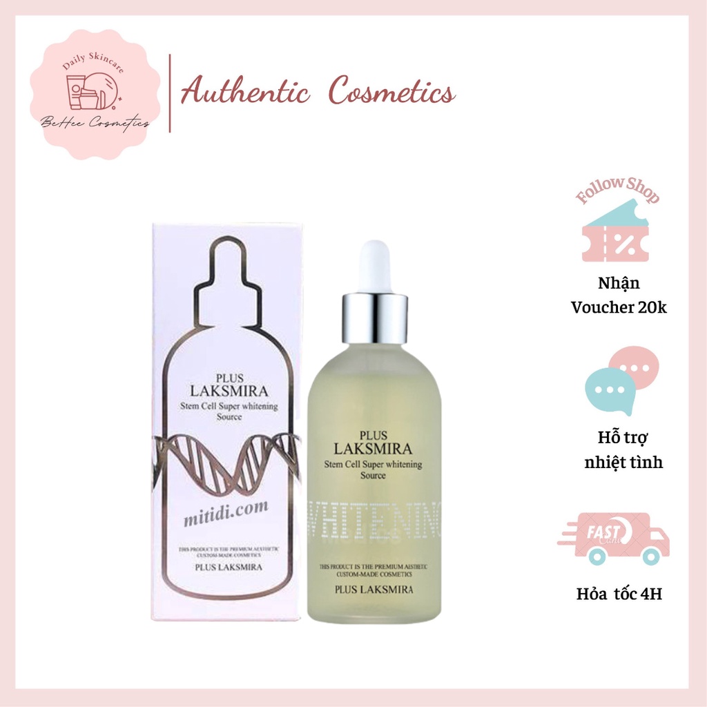 Serum tế bào gốc Plus Laksmira DIOSAMORE Stem Cell Super Whitening Source Lasmira - 100ml