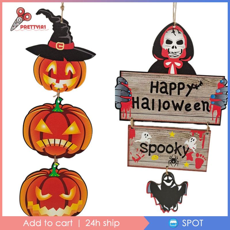 Biển Hiệu Treo Cửa Trước Trang Trí Halloween Prettyia1