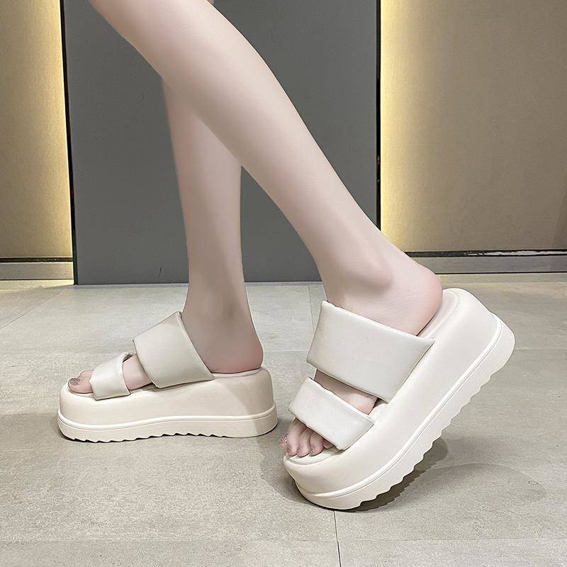 Dép xỏ ngón nữ đế dày Dép bánh mì đế cao Dép Xỏ Ngón Đế Dày Thời Trang Mùa Hè Cho Nữ