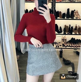 Áo len cổ lọ