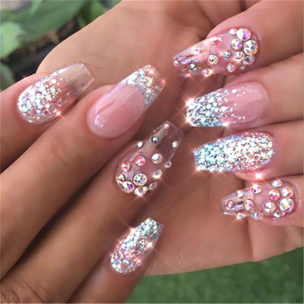 Đinh Tán Trang Trí Móng Tay In Chữ BORAG Dễ Thương|Hạt Đá 3D 2mm Tự Trang Trí Móng Tay Thời Trang