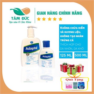 Adaphil 500ml- Sữa rửa mặt dành cho da mụn và da nhạy cảm