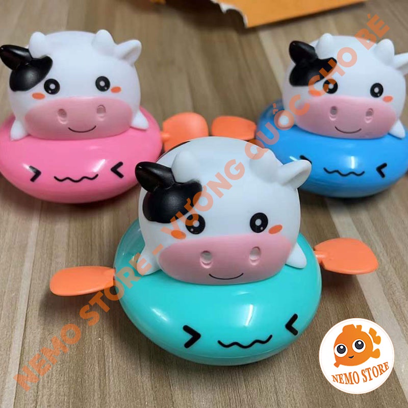 Đồ chơi nhà tắm cho bé bò chèo thuyền thả bồn tắm