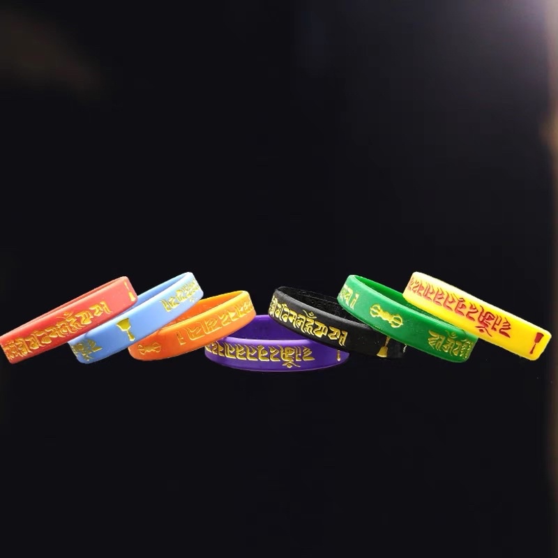 Vòng Tay Silicon Khắc Chú Giải Thoát Thông Qua Sự Nhìn Thấy