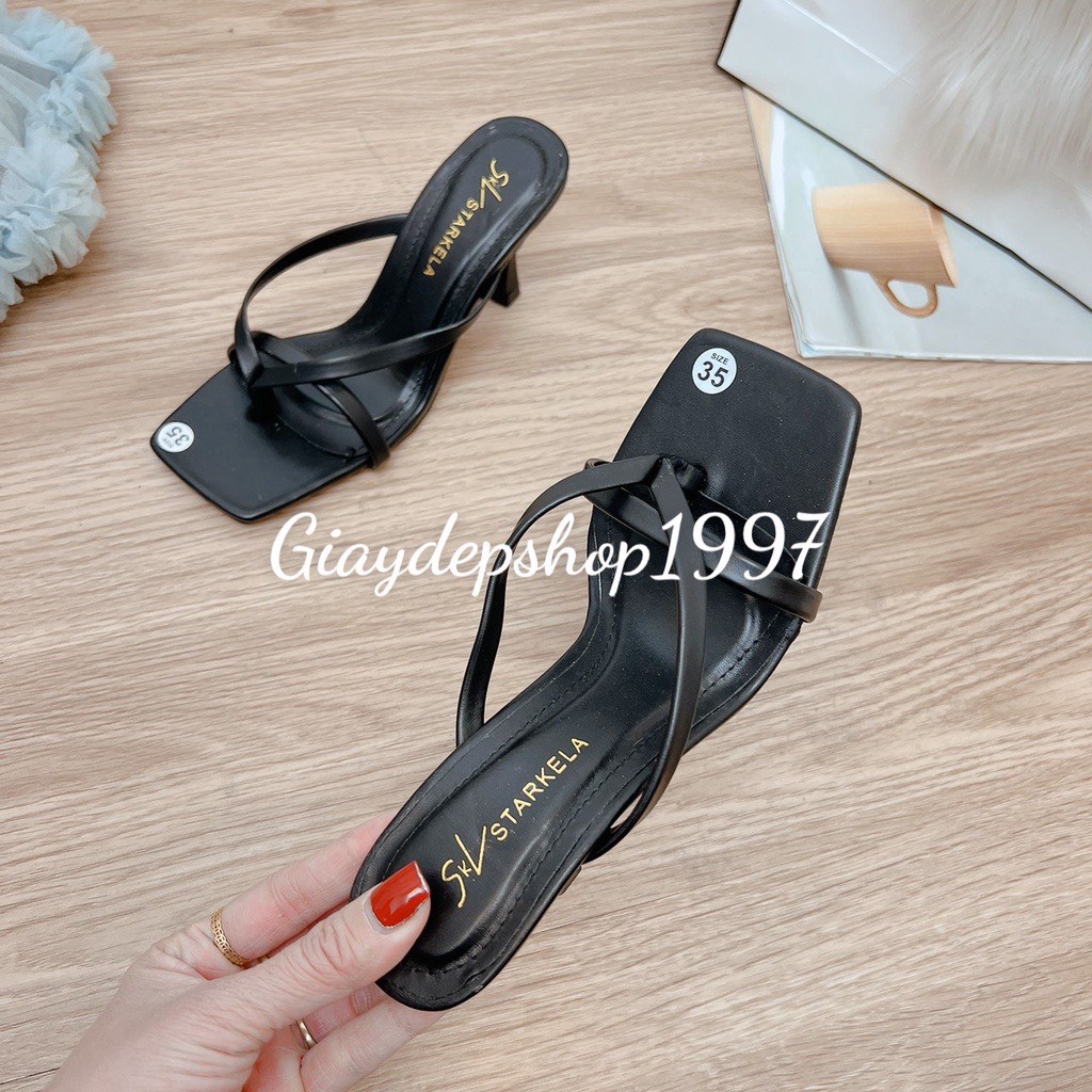 Giày cao gót quai mảnh cao 7cm, giày cao gót sỏ ngón gót nhọn hàng đẹp - mã DDDDDD