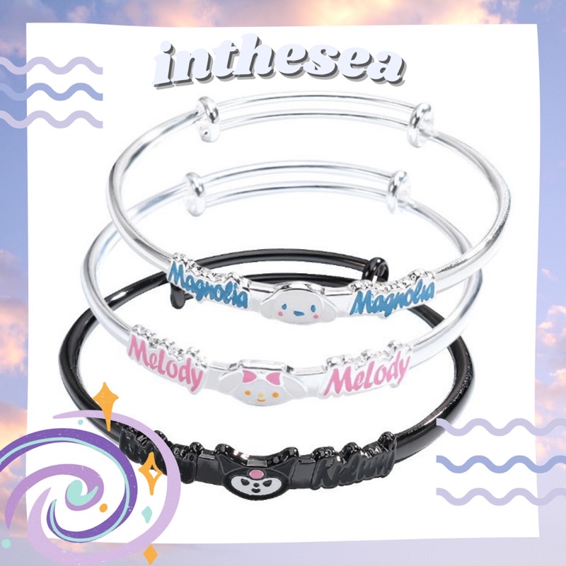 Vòng Đeo Tay Bằng Bạc Hoạ Tiết Hoạt Hình Sanrio Cinnamonroll Melody