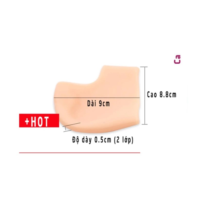 LÓT GÓT CHÂN SILICON MỀM MẠI BẢO VỆ CHÂN (1ĐÔI)