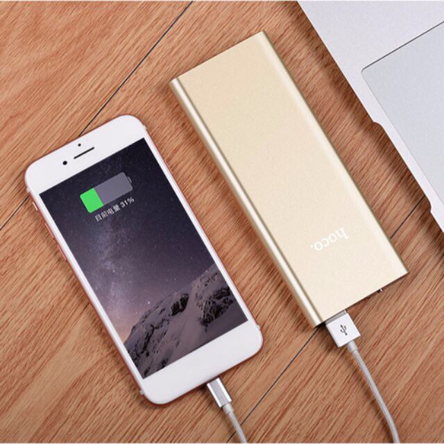 Pin sạc dự phòng Hoco B16 10000mah siêu mỏng chính hãng