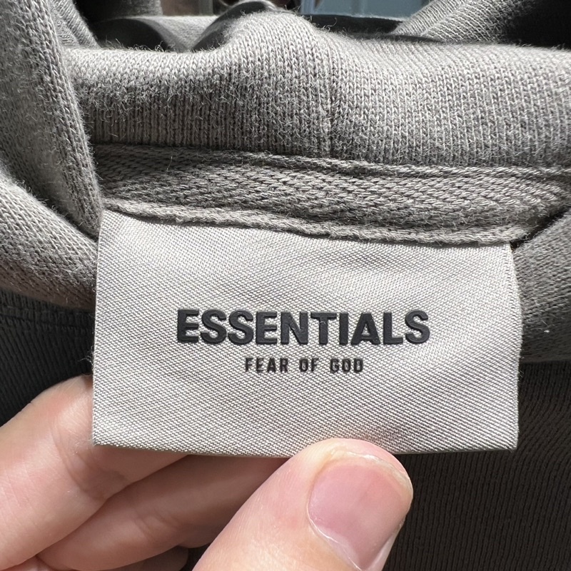 Áo hoodie Fear Of God FOG Essentials Charcoal SS20 chất liệu nỉ bông cao cấp unisex form rộng overs