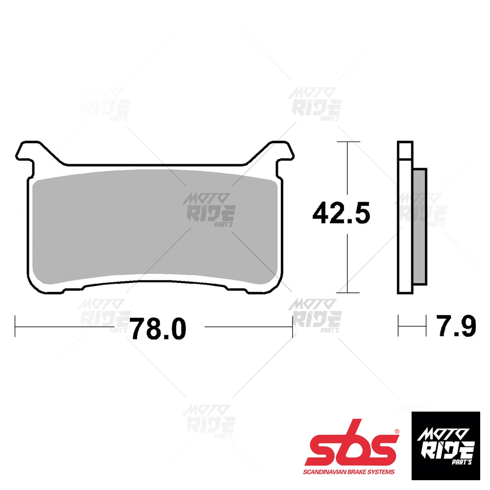 SBS 947HS BỐ THẮNG PHANH STREET SINTER