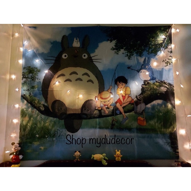 Có sẵn - Tranh vải treo tường hình Totoro đáng yêu