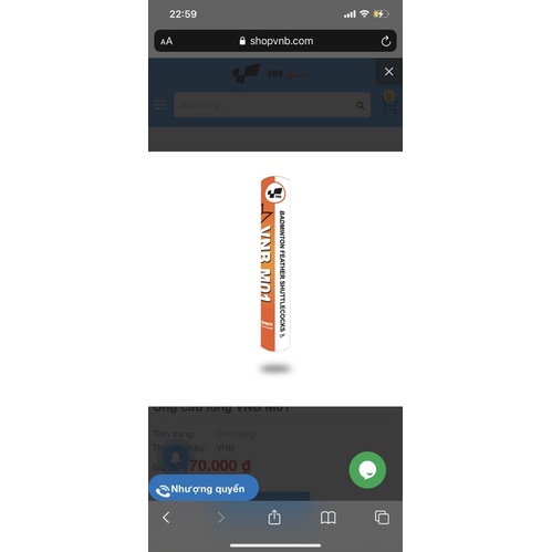 Ống cầu lông VNB M01