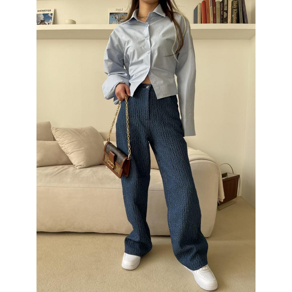 Áo Sơ Mi Nữ Tay Dài Buộc Dây Sau Lưng 51423