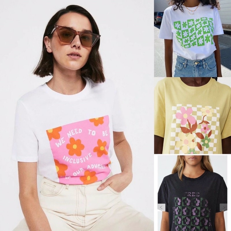 ÁO THUN XUẤT HÀN SMILE HOA