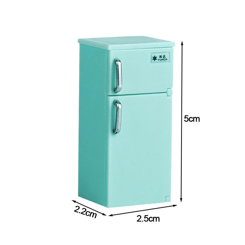 Tủ Lạnh Nhựa Mini Tỉ Lệ 1:12 Cho Nhà Búp Bê M5N3